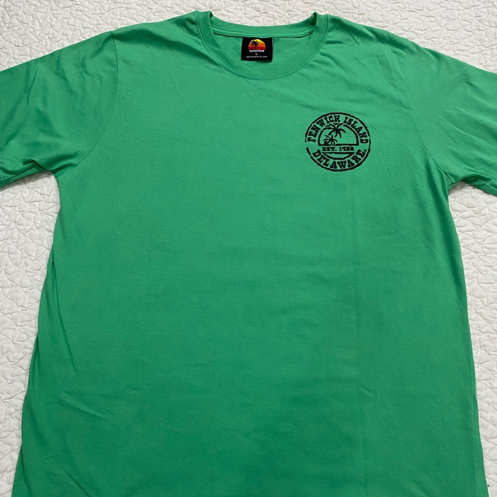 Green T-Shirt with Graphic Print